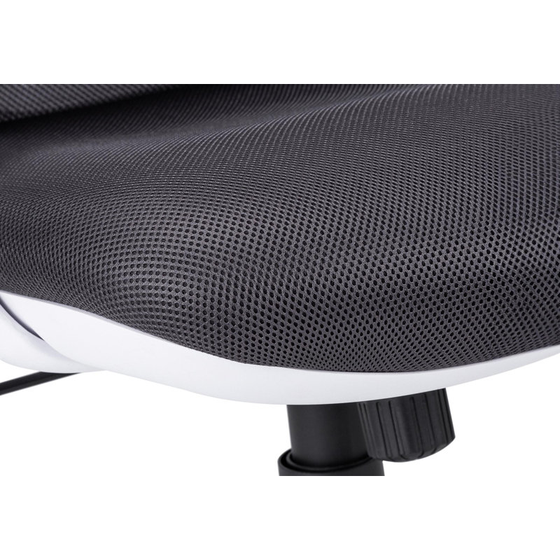 Office Chair, Adjustable Height, Swivel, Ergonomic, Armrests, Computer Desk, Work, Grey Mesh, Chrome Metal, Contemporary, Modern