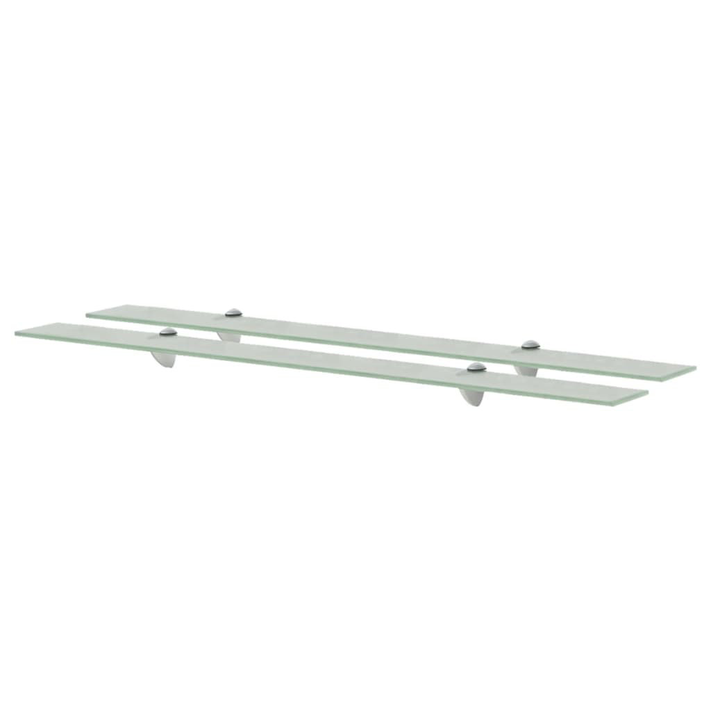 2 Piece Glass Floating Shelf