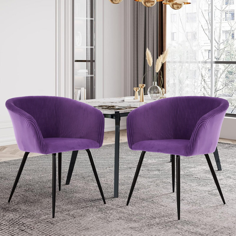 Chaise rembourrée, Mauve