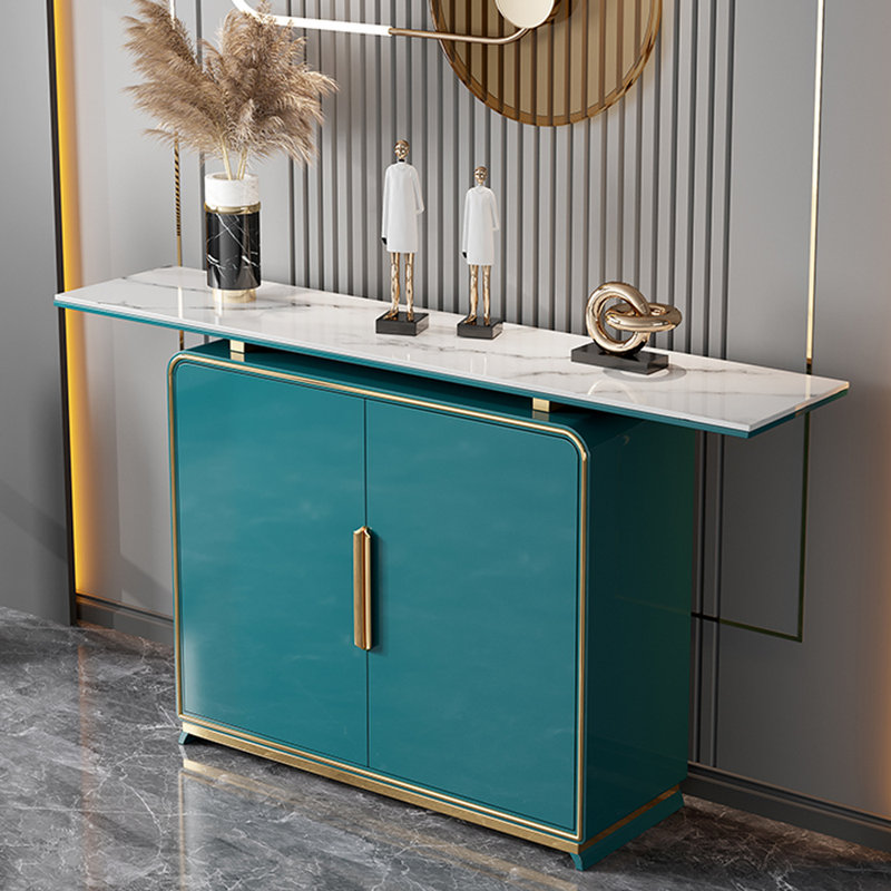 Armoire d'entrée italienne, H 35,4 po x l 47,2 po x P 13,8 po, Vert