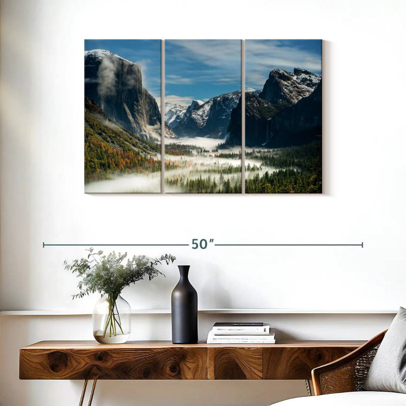 Alvord Yosemite Fog Valley, H 24 po x l 38 po