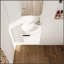 Meuble-lavabo autoportant avec portes à fermeture en douceur pour petites salles de bain et esthétique moderne-788811069