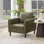 Fauteuil d'appoint en similicuir Bobur