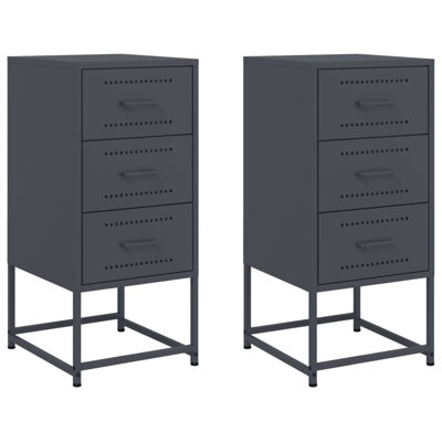 Raddatz 36cm W Steel Bedside Table