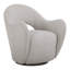 Chaise pivotante en tissu Trayalla