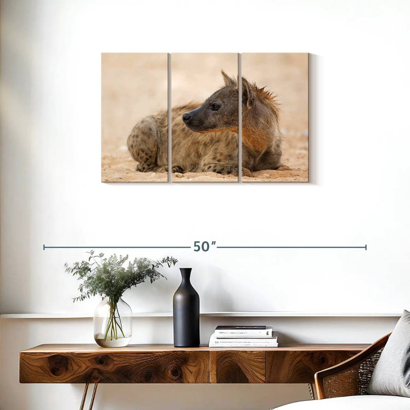 Resting Hyena, 20" H x 33" W