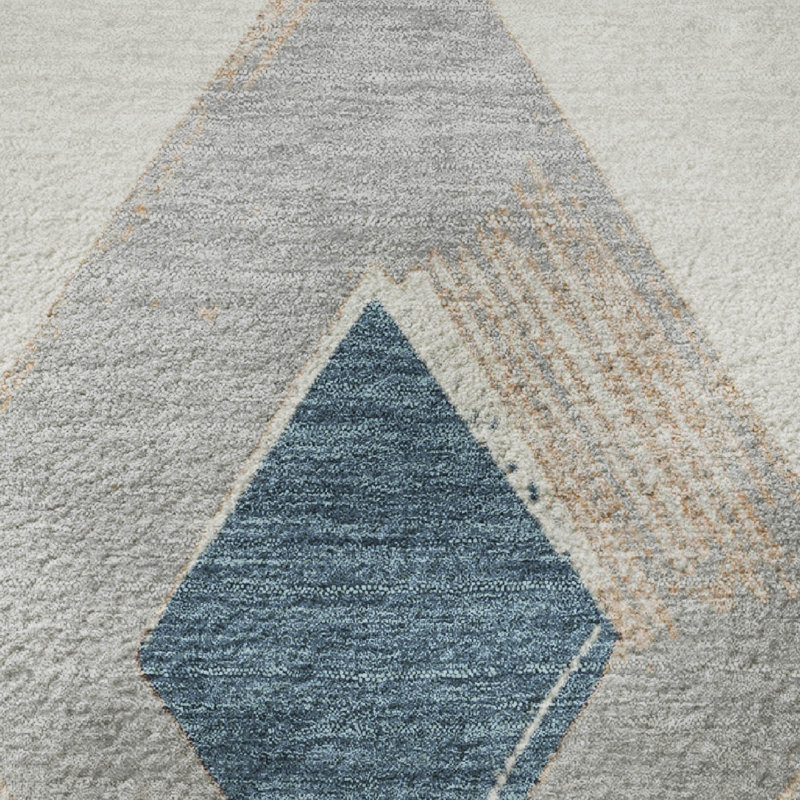 Tapis géométrique de qualité supérieure lavable à la machine Ariel, Rectangle 10 pi x 14 pi