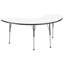 Table d'activité demi-lune effaçable à sec avec pieds réglables - blanc / noir-1173506775-1195166483-1195166482