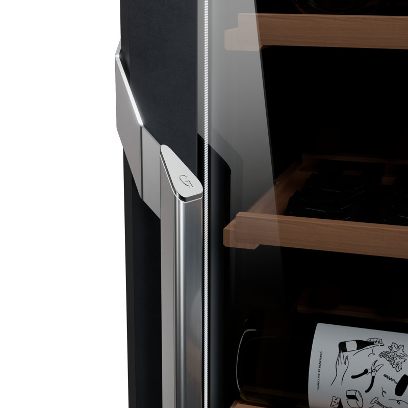 Goguette By The Eurocave Group [50+ Bottles] Freestanding Single Zone Wine Refrigerator, Black