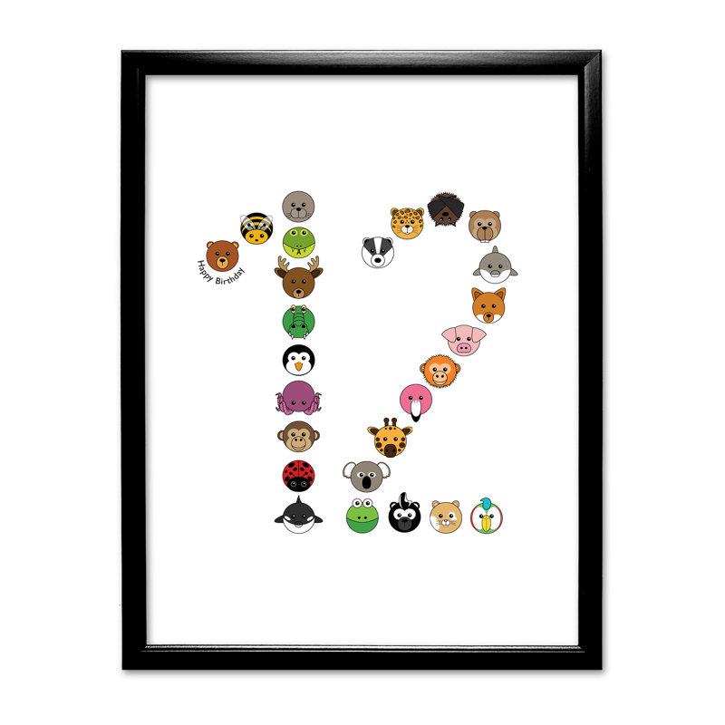 Single Picture Frame Print, Black