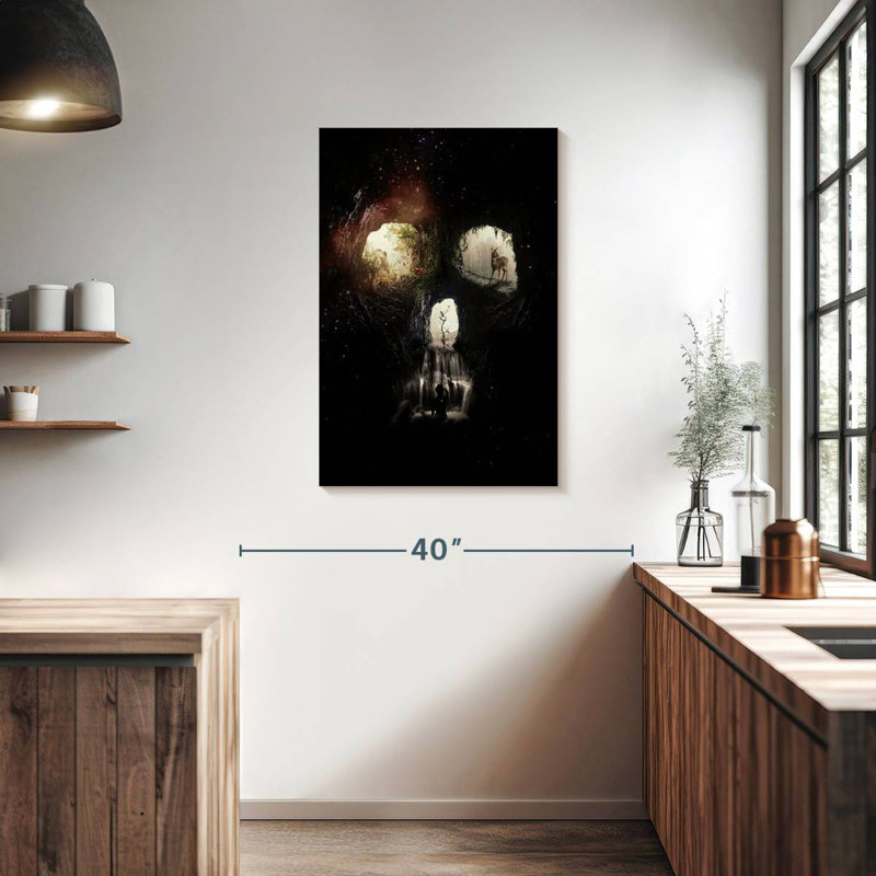 Kerner Cave Skull, 36" H x 24" W