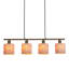 Abbi 4 - Light Natural Brown Pendant