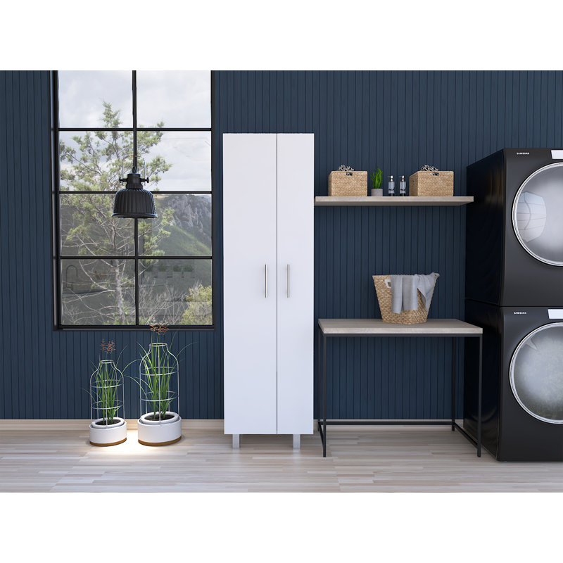 Armoire de cuisine 71,3 po Nala, Blanc