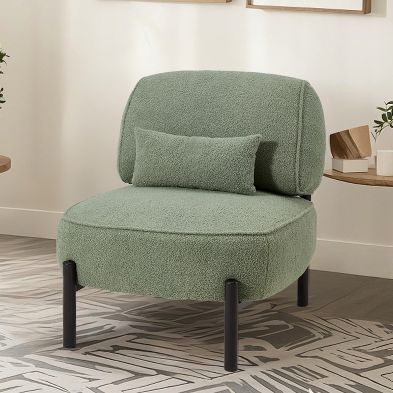 Upholstered Accent Chair, Green