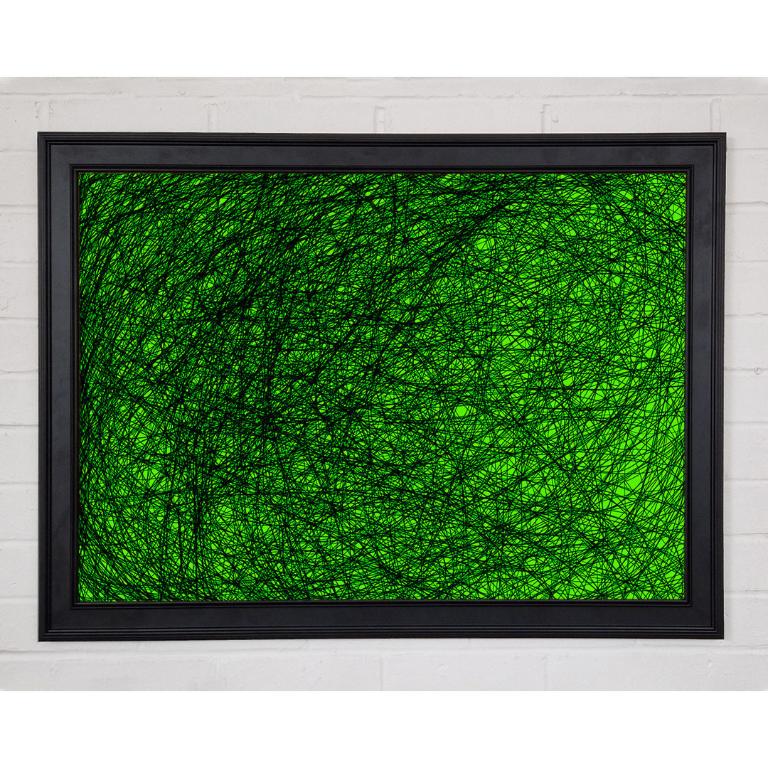 Gerahmtes Leinwandbild Space Matter Green