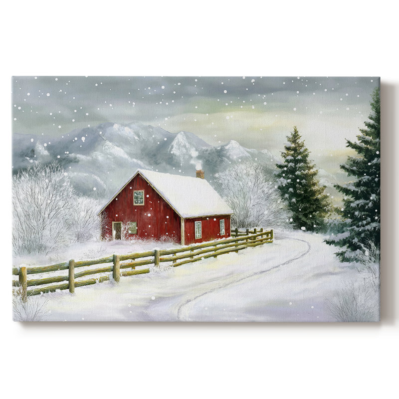 Art de vacances de Noël III - Toile tendue avec châssis - Lxxxix, H 24 po x l 36 po