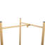 2 supports à plantes pliables en métal doré, stable et polyvalent pour l'intérieur et l'extérieur