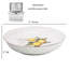 Ensemble de 5 pâtes en porcelaine Lorren Home Trends, 1 bol de service et 4 bols individuels, motif citron
