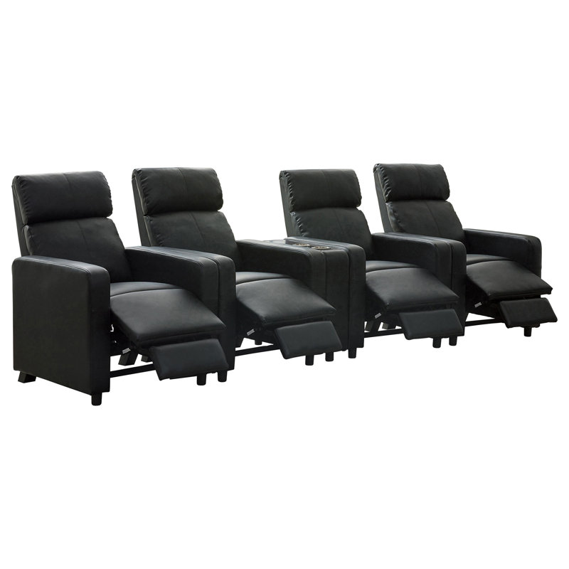 Ensemble de salon inclinable capitonné Batya