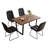 5-Piece Rectangular Dining Table Set With 4 Chairs For Dining Kitchen Room-437880052