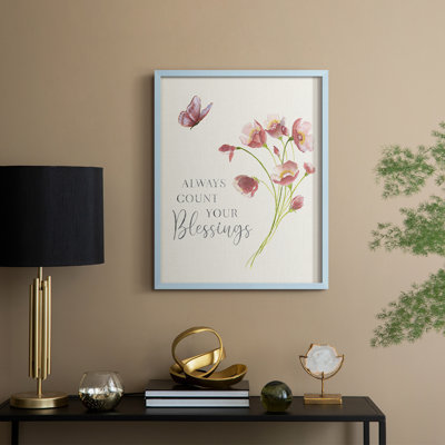 «Spring Botanical II», reproduction encadrée - bois massif
