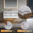 Solid wood 48'' Modern Wall Mounted Single Bathroom Vanity with Engineered Stone Top and Light-1830841679
