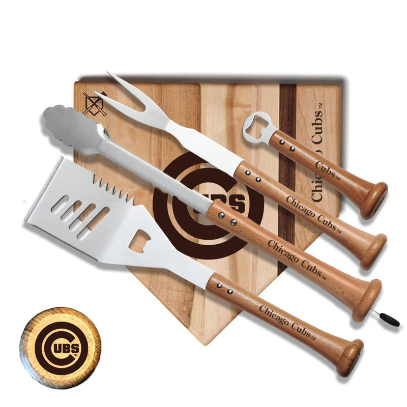 Ensemble d'outils pour barbecue 5 pièces Trough Grand Slam Boston Chicago Cubs