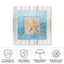 Toile d'extérieur «Blue Frame Orange Star» Lightboxjour-87945477