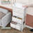Annyka 5 Drawer Steel Dresser, White-1822004397