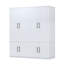 Armoire-penderie 4 portes, blanc