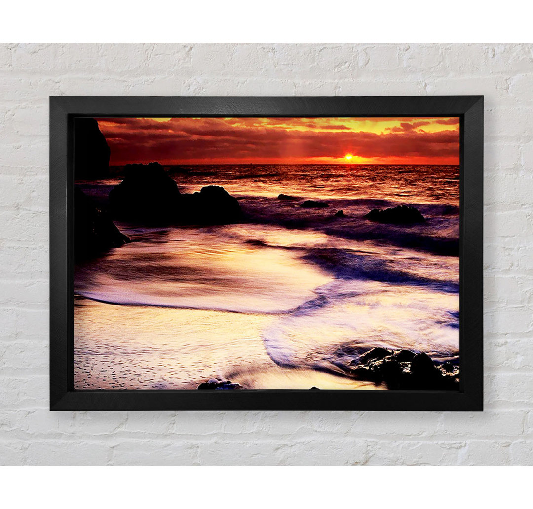 Gerahmtes Leinwandbild Ocean Mist Sunrise