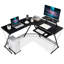 Yoan L-Shaped Metal Base Computer Desk