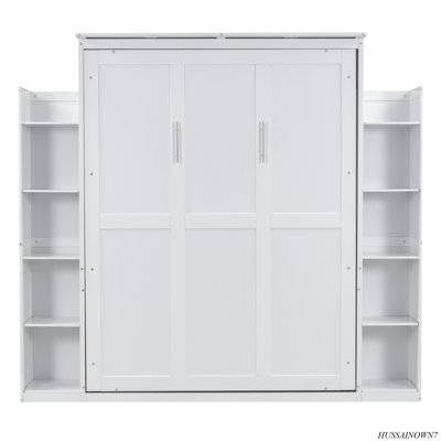 Murphy Bed Wall Bed With Shelves And LED Lights by GROUPES