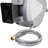 Retractable Hose - 100 FT Garden Hose with 9 Nozzle Patterns - Hose Reel Wall Mount with 180-Degree Swivel Bracket and Auto-Rewind by Pure Garden