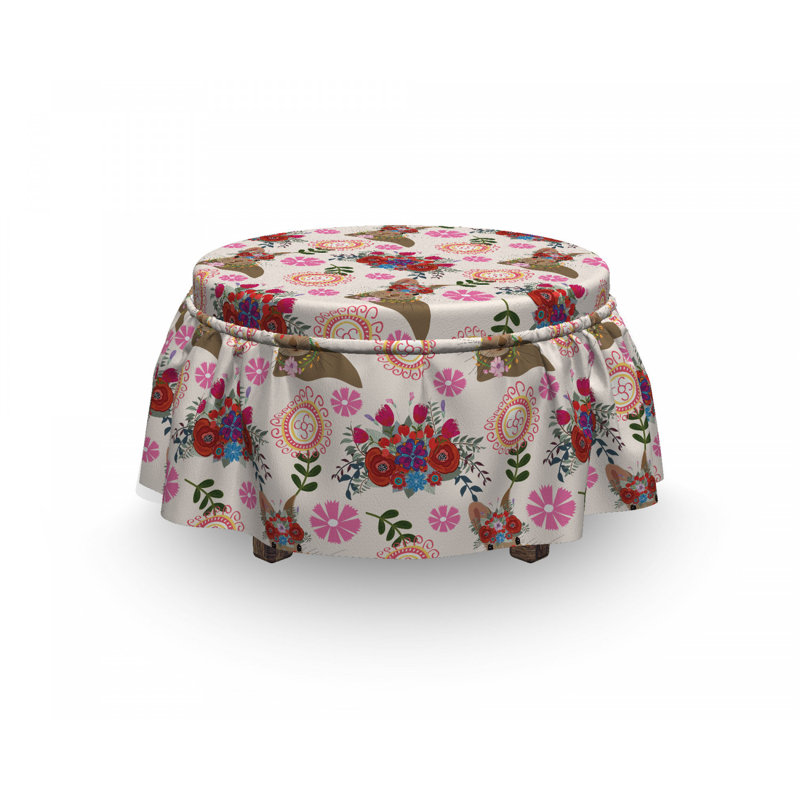 Housse pour décoratif repose-pieds, Gris Martini