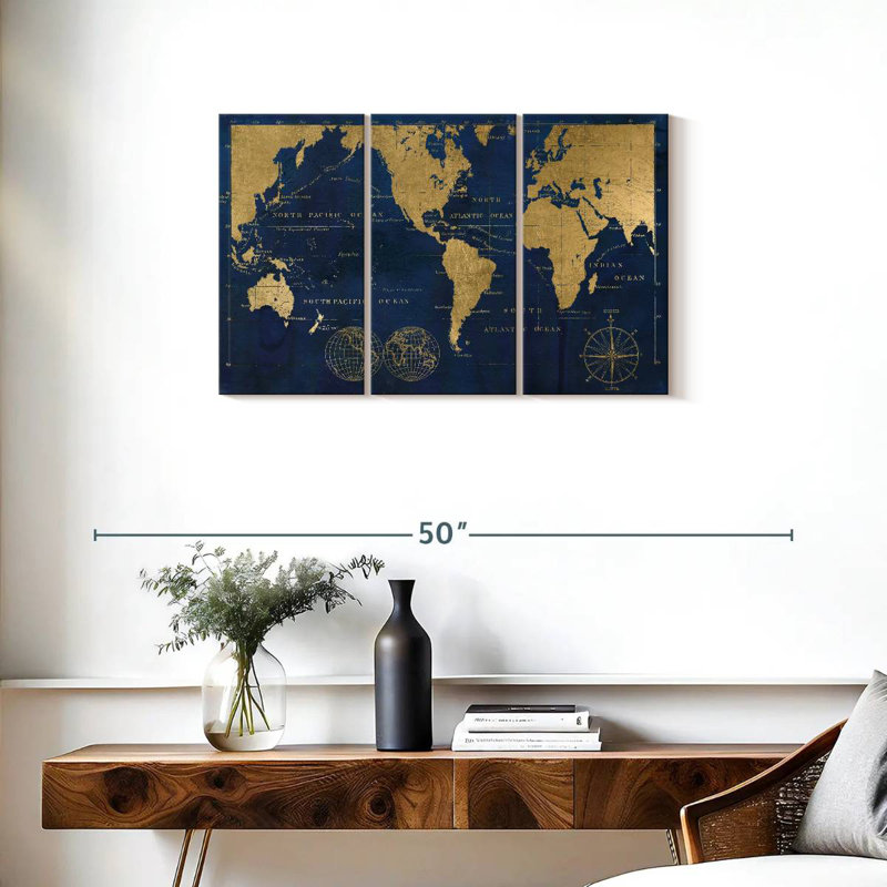 Carte du monde Aligo, H 20 po x l 33 po