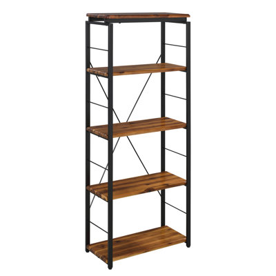 Bibliothèque à 4 tablettes pour rangement de bureau personnel
