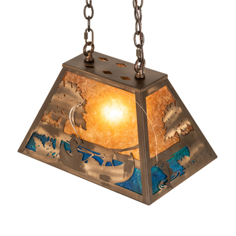 Bass And Fisherman 1 - Light Pendant