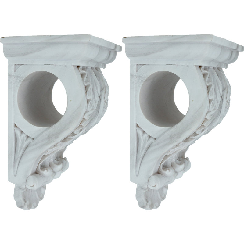 Applique pour rideau Botti, Marbre blanc