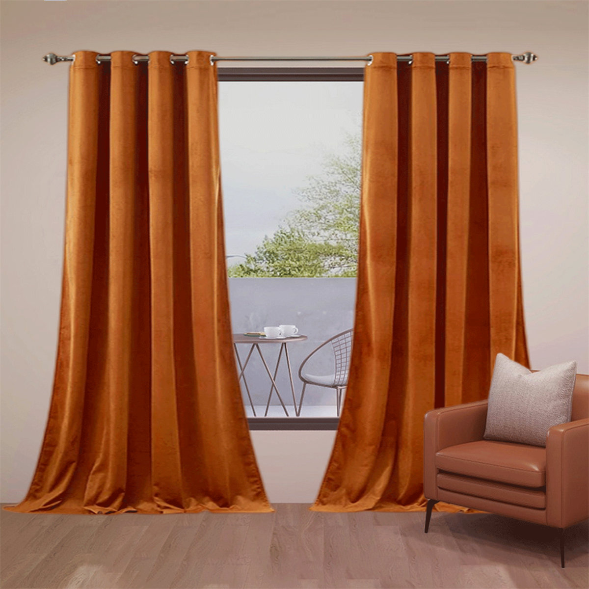 Rideau GALENA Isolant thermique à Œillets 140x260 Taupe Rideau GALENA Isolant thermique à Œillets 140x260 Taupe