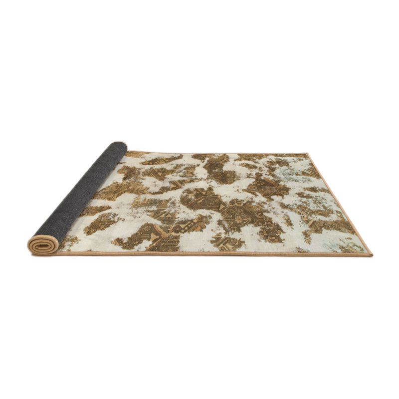 Tapis abstrait multicolore Stanway, Rond 6 pi