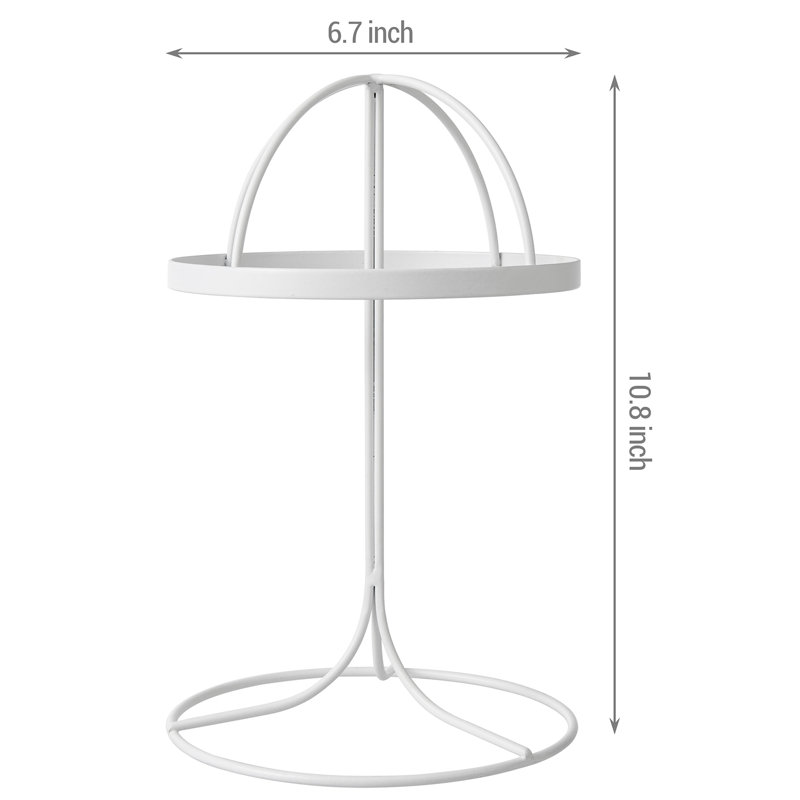 Iron Freestanding 1 - Hook Coat Rack, White