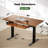 Lilja Electric Standing Desk with Keyboard Tray -473560488-521317853