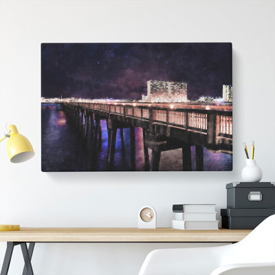 Panama City Beach Pier - Wrapped Canvas