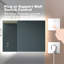Miroir de salle de bain pour salle de bain avec lumière intense, intensité variable, contrôle de l'interrupteur mural, antibuée, IRC 90 réglable 3000K-4500K-6000K, IP54 imperméable à l'eau, vertical et horizontal
