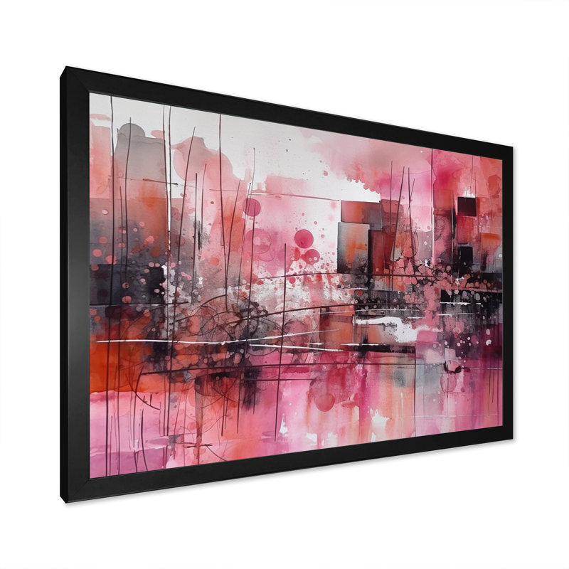 Modernist Expressions III, reproduction d'art sur toile, Cadre photo noir, H 12 po x l 20 po x P 1 po
