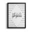 «Hello Gorgeous», art textuel sur toile-335871219-335871228