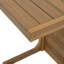 Table d'appoint en bois, finition brune, ajoute de l'espace supplémentaire au patio, moderne et fonctionnel