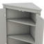 Armoire de rangement autoportante triangulaire pour la salle de bain, avec tablettes réglables, idéale pour la cuisine à domicile-11174592
