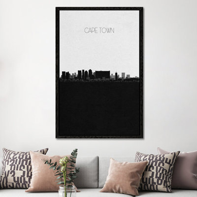 Cape Town, South Africa City Skyline by Ayse Deniz Akerman - Print on Canvas